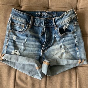 American Eagle Super Stretch Hi Rise Shorts Sz 4